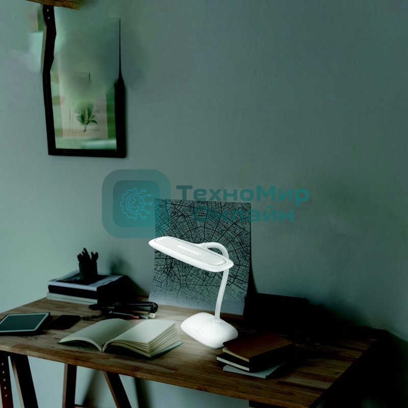 Светильник настольный Rexant Baoli, USB-зарядка устройств, вращение 360°