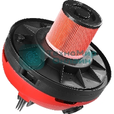 Строительный пылесос ЗУБР ПУ-30-1400 М3 серый/красный, 1400 Вт, уборка сухая/влажная/выдув, пылесборник мешок/контейнер, 30 л