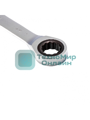 Ключ комбинированный трещоточный Matrix, 24 мм, CrV зеркальный хром