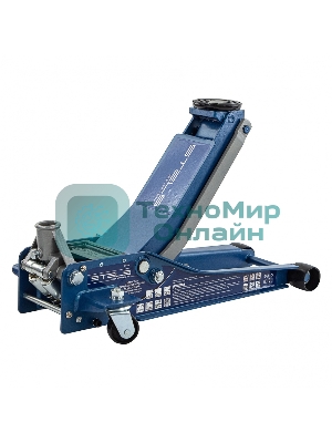 Домкрат гидравлический подкатной Stels 51136, быстрый подъем 3т low profile quick lift 75-515 мм про