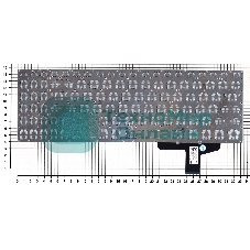 Клавиатура для ноутбука Asus Vivobook Pro M580 черная с подсветкой