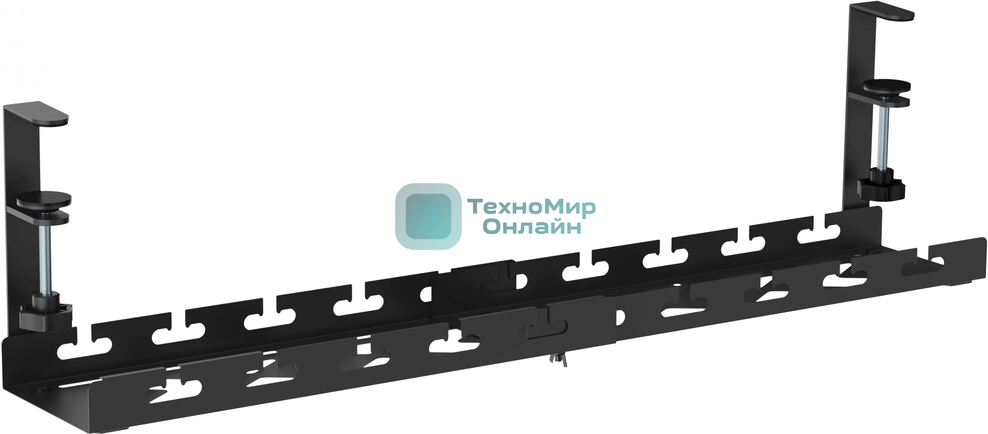 Кабель-канал Cactus CS-CM-700-1BK для столов 72.8x13x19см черный