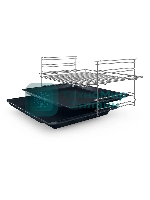 Духовой шкаф электрический Bosch HBF512BB1T Serie 2, духовой шкаф, черный, класс энергоэффективности А, 7 режимов, 3-х слойное остекление, LED-дисплей, утапливаемые переключатели, галогенное освещение, проволочные направляющие, сделано в Турции,