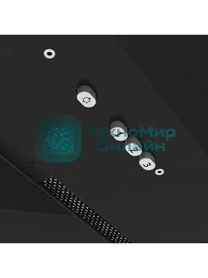 Вытяжка встраиваемая Elikor Cube 60П-1000 черный, 60 см, 1000 куб. м/ч, 54 дБ