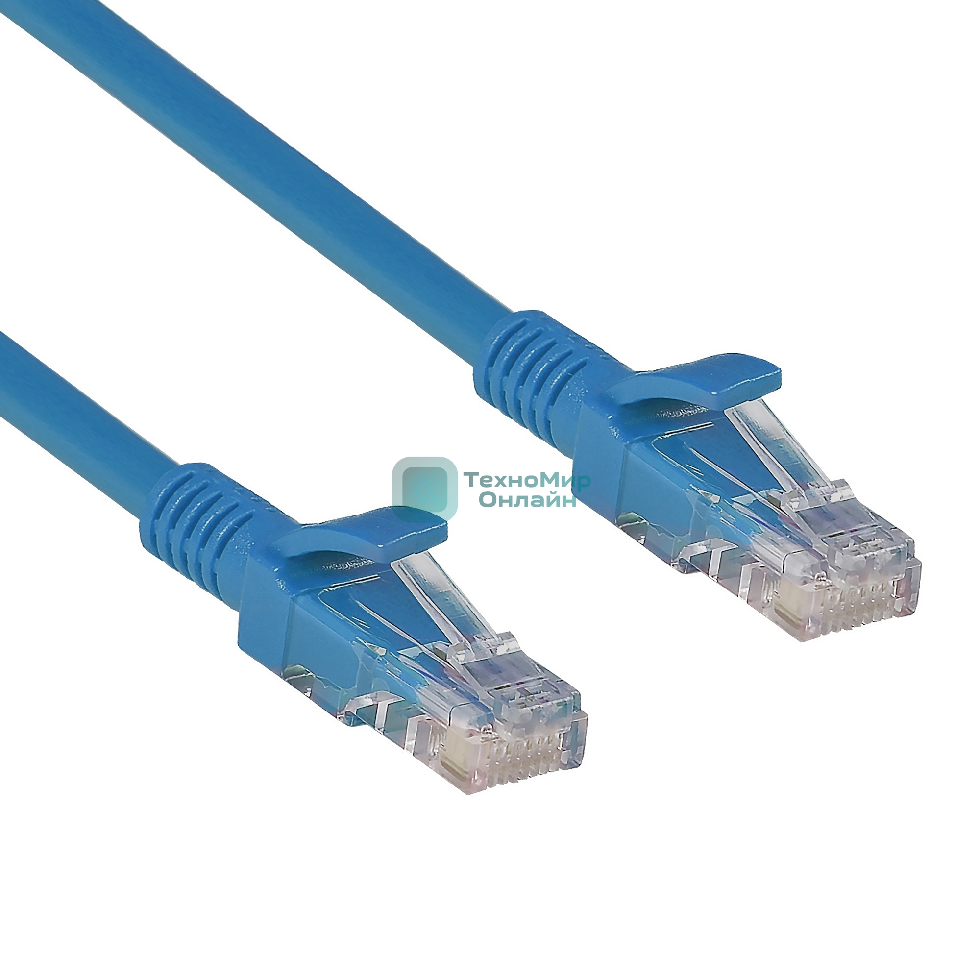 Патч-корд ExeGate UTP-RJ45-RJ45-C6-2M-BL, UTP, cat.6, 2м, синий
