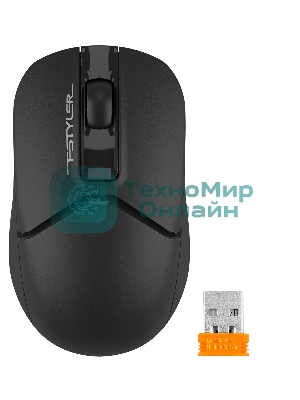 Мышь беспроводная A4Tech Fstyler FG12S черный, 1200 dpi, радиоканал, USB, кнопки - 3