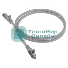 Патч-корд LANMASTER LSZH FTP cat.6, 1.5 м, серый