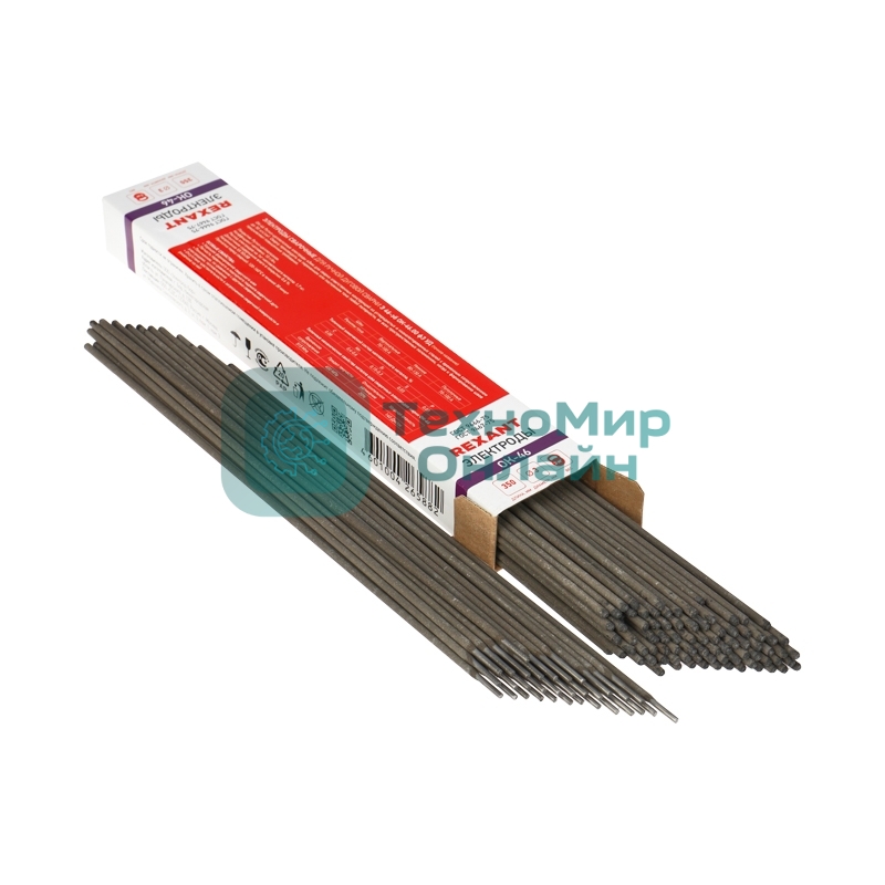 Электрод Rexant 350 мм ОК-46 3 мм пачка 3 кг