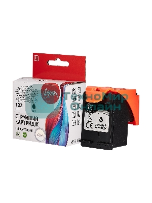 Картридж струйный Sakura F6V17AE (№123 Black) для HP, черный, 18 мл., 600 к.