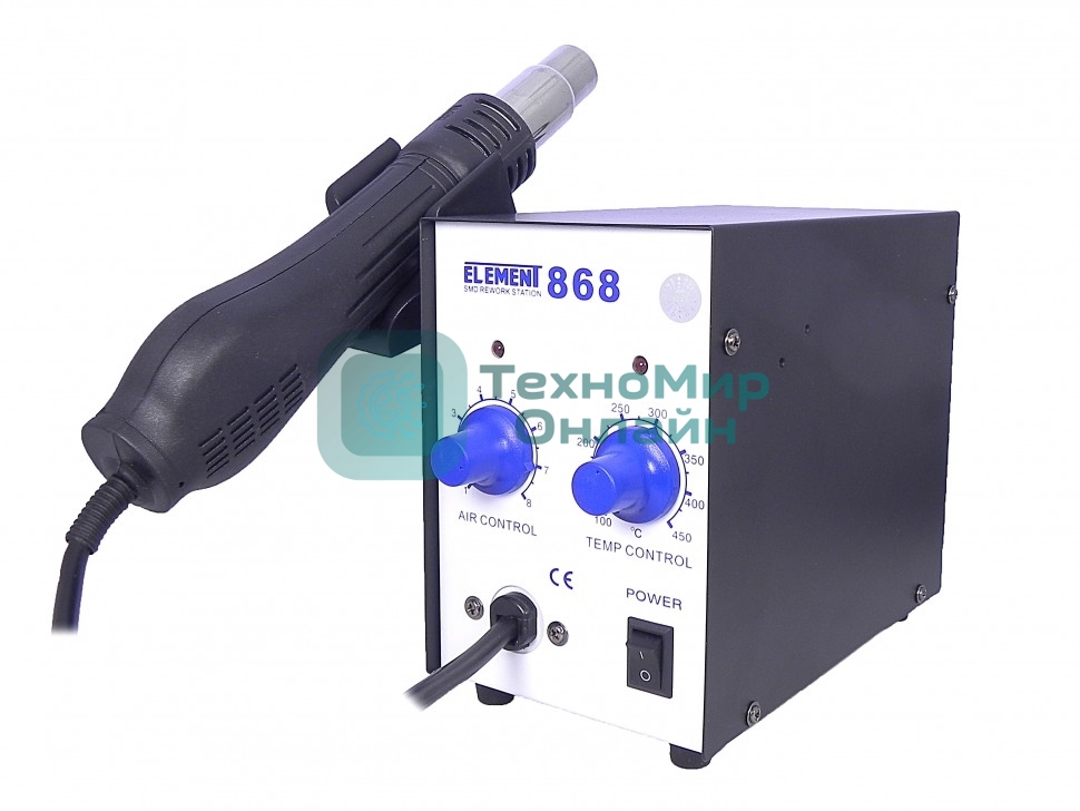 Паяльный фен ELEMENT 868. Аналоговый регулятор.