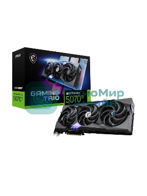 Видеокарта MSI RTX5070Ti GAMING TRIO OC 16Gb GDDR7 256bit 3xDP HDMI 3FAN RTL