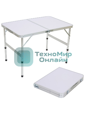 Ecos Стол складной TD-02 (90*60*60 cм) алюминий + мдф