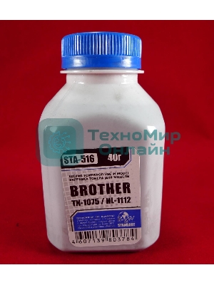 Тонер Brother TN 1075/1070/1060/1050/1040/1030/1020/1010/1000 HL-1112/1110/1111/1118 (фл,40г) B&W Standart фас. Россия