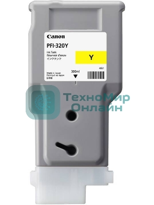 Картридж струйный Canon PFI-320 Y 2893C001 желтый (300мл) для Canon Canon imagePROGRAF TM-200/205