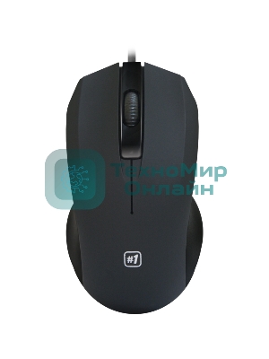 Мышь проводная Defender MM-310 черный, 1000 dpi, USB, кнопки - 3