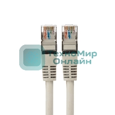 Пaтч-корд F/UTP Rexant, категория 5e, RJ45-RJ45, экранированный, 24AWG, LSZH, серый, 5м