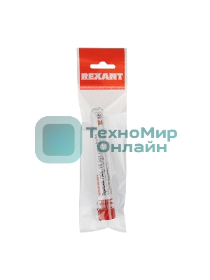 Припой без канифоли ПОС-90 Rexant, 10 г, Ø1.0 мм, (олово 90%, свинец 10%), колба