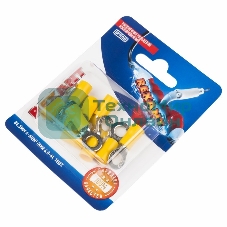 Наконечник кольцевой Rexant изолированный, ø6.5мм, 4-6мм², НКи 6.0-6/НКи5,5-6/RV5.5-6, желтый, в упак. 10 шт.