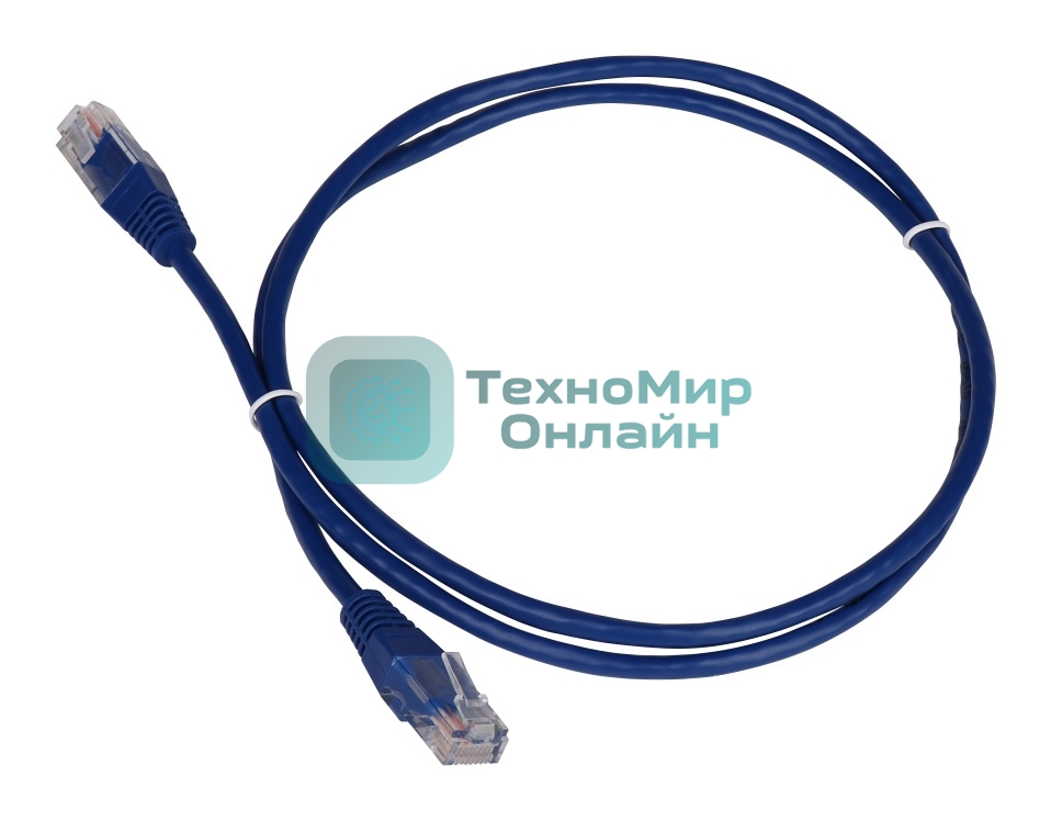 Патч-корд LANMASTER TWT UTP cat.5e, с заливными колпачками, 1.0 м, синий
