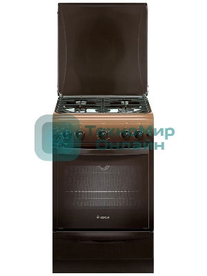 Плита газовая Gefest ПГ 5100-02 0010 коричневый, конфорок 4 шт, духовка 52 л, 50 см x 85 см x 58.5 см
