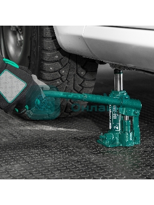 Домкрат гидравлический бутылочный Сибртех 2 т, 150-280 мм, в пластиковом кейсе