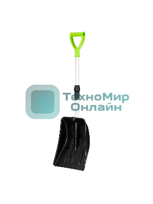 Лопата для уборки снега, полипропилен, 260х340х720-915 мм, телескопический черенок, BASE Palisad