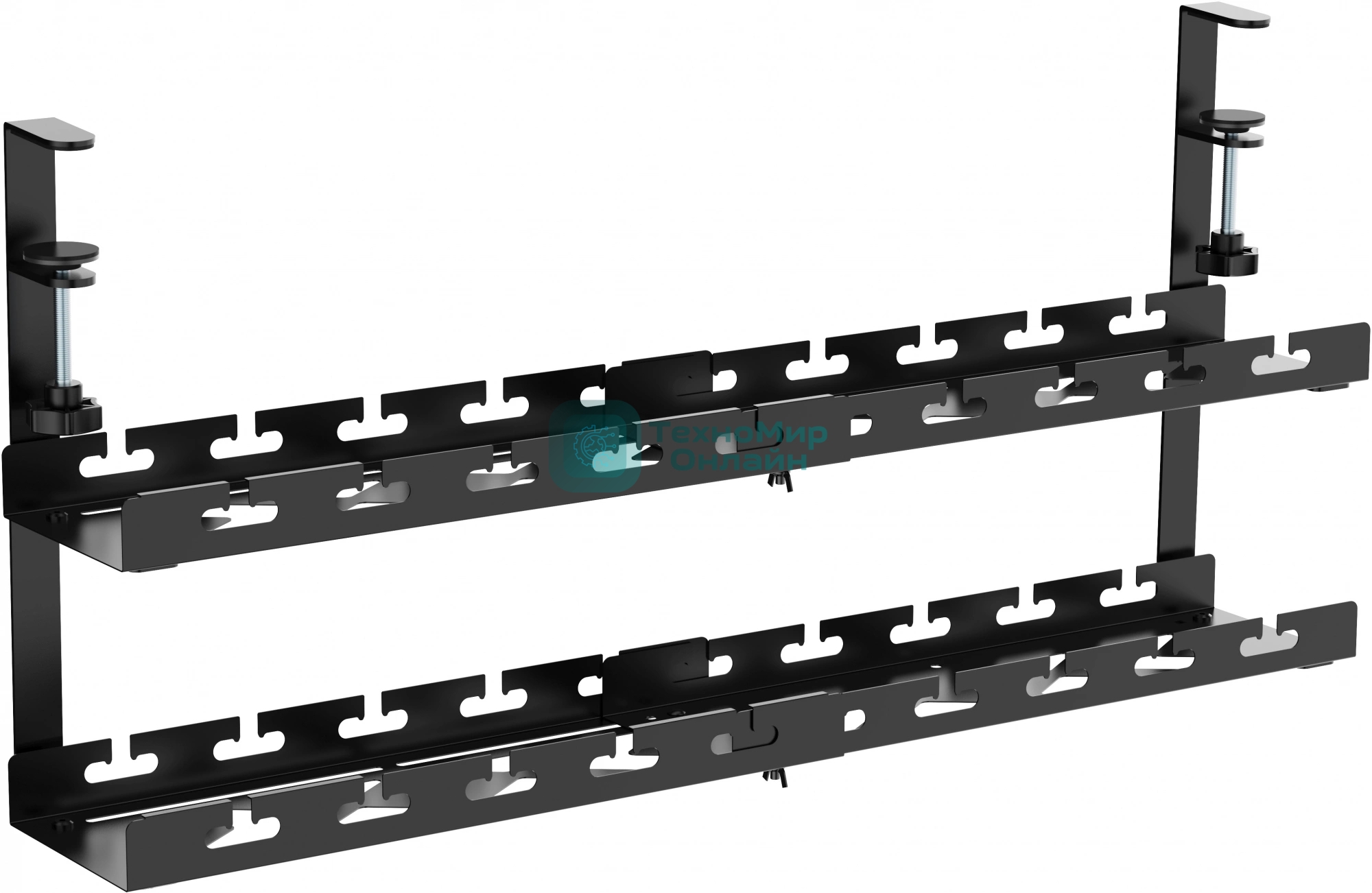 Кабель-канал Cactus CS-CM-700-2BK для столов 72.8x13.5x34.2 см черный