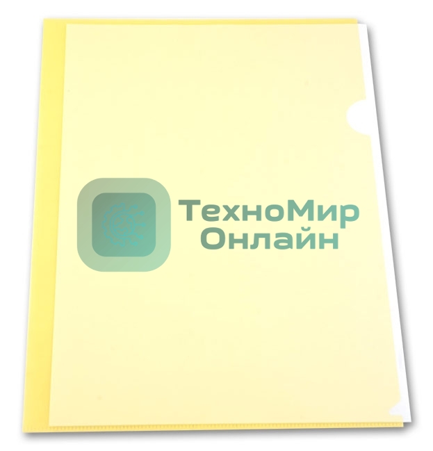 Папка-уголок Бюрократ -EE310/1YEL A4, пластик, 0.15мм, желтый