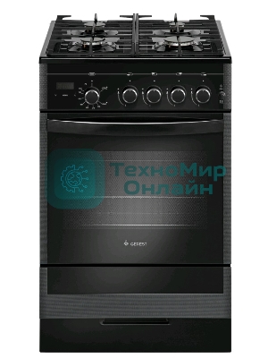 Плита газовая Gefest ПГ 5500-03 0044 черный, конфорок 4 шт, духовка 52 л, 50 см x 85 см x 58.5 см