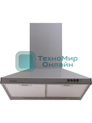 Вытяжка каминная Gefest ВО 10 К44 серебристый, 60 см, 300 куб. м/ч, 75 дБ