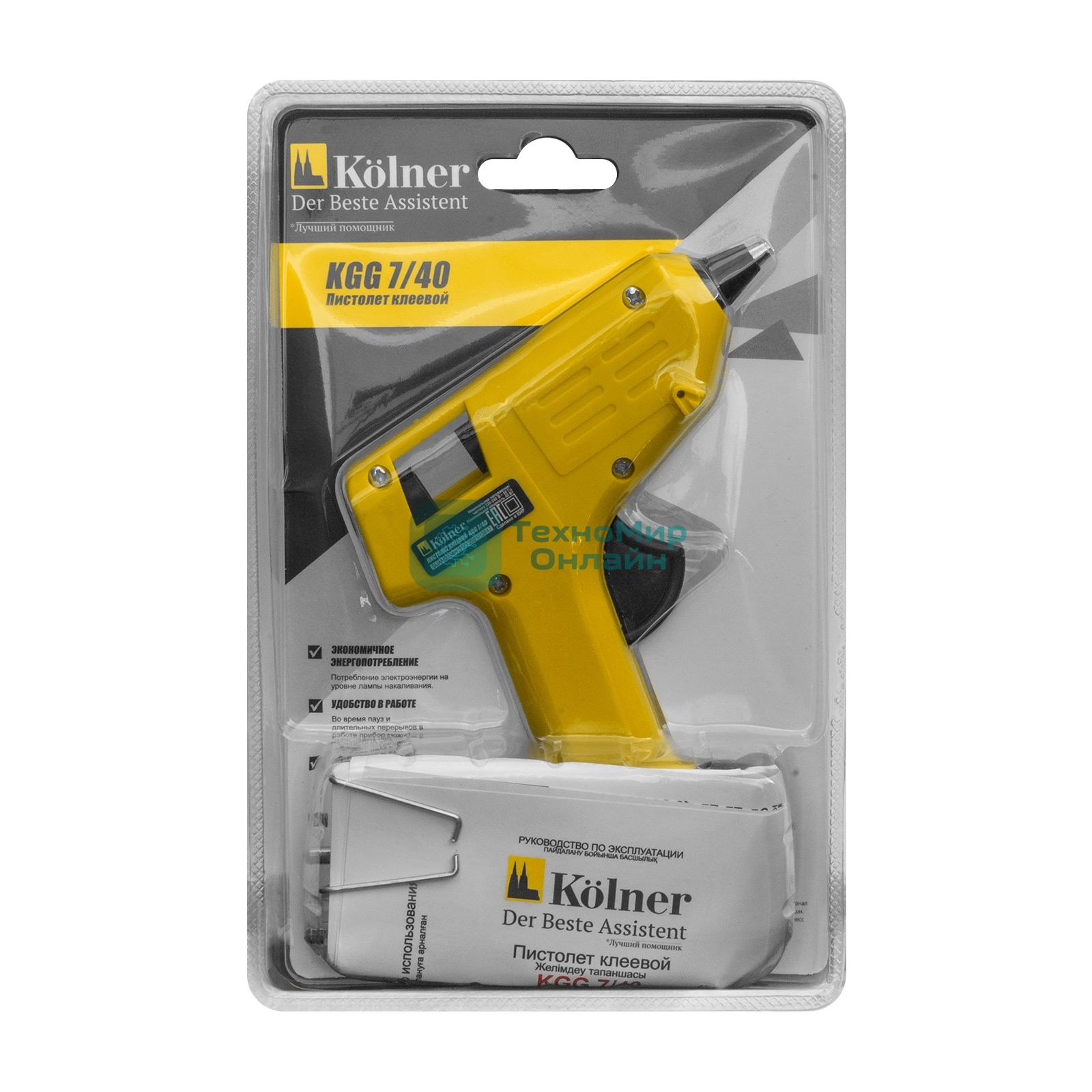 Клеевой пистолет KOLNER KGG 7/40