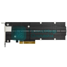 Сетевая карта Synology M.2 SSD-NVME adapter M.2 2110/2080,2 slots m.2 key, 10 Gigabit port RJ-45, PCIe 3.0 x8 adapter (FH bracket)'