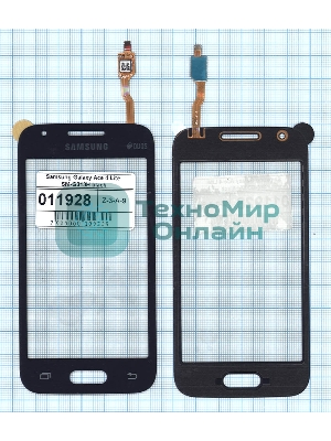 Сенсорное стекло (тачскрин) для Samsung Galaxy Ace 4 SM-G313F, черное
