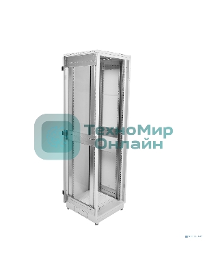 Шкаф телеком. напольный 42U (600x1000) дверь перфорированная (ШТК-М-42.6.10-4ААА) (3 коробки)