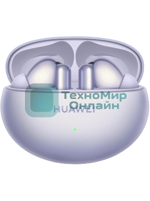 Наушники TWS Huawei FreeBuds 6i (Orca-T100) фиолетовый, внутриканальные, Bluetooth, активное шумоподавление, до 8 ч