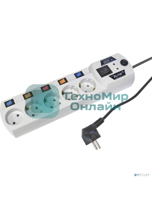 Сетевой фильтр Most EHV 5 м, 5 розеток, белый, коробка