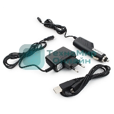 Набор зарядных устройств Gembird с Micro-USB разъемом MP3A-CAR-KIT1 110/220V-5V и 12VDC-5V черный
