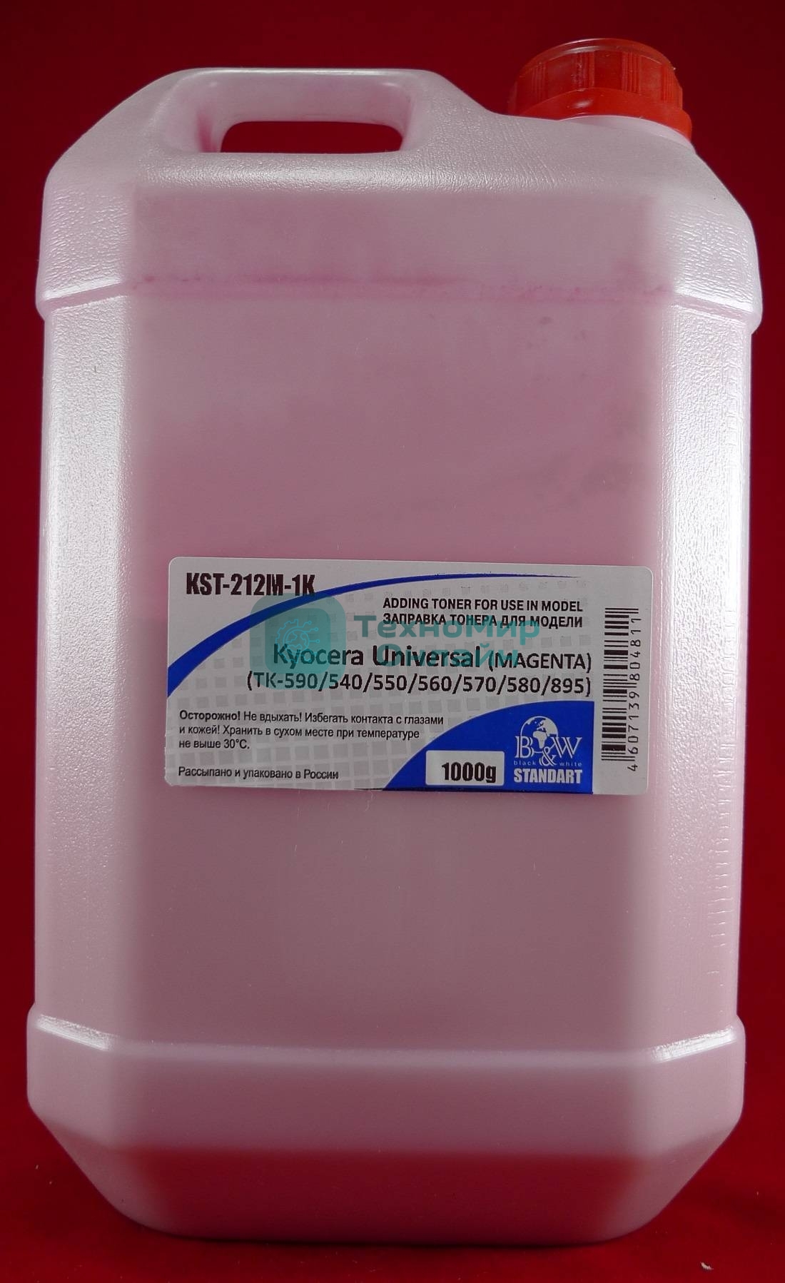 Тонер Kyocera Universal (TK-590/540/550/560/570/580/895) magenta (кан. 1кг) B&W Standart (Tomoegawa) фас России