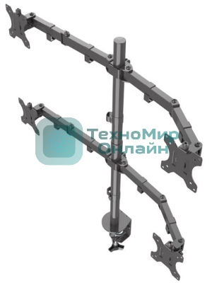 Кронштейн ONKRON D421E для четырех мониторов 13