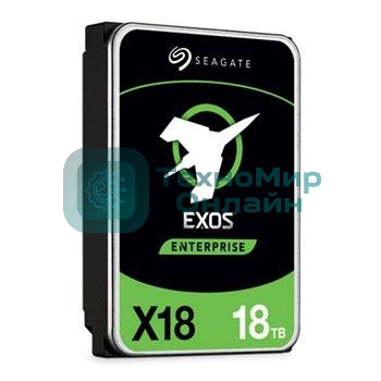 Жесткий диск Seagate HDD Server Exos X18 512E/4kn (3.5'/18Tb/SAS 12Gb/s/7200rpm)