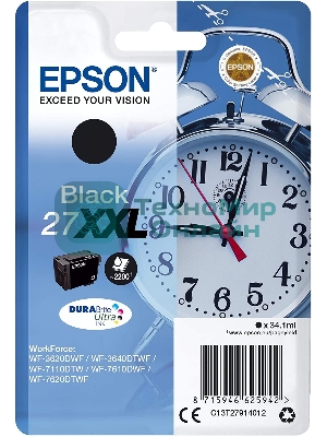 Картридж струйный Epson C13T27914012, 34.1 мл, 2200 к., черный