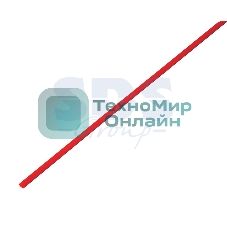 Термоусаживаемая трубка Rexant 10,0/5,0 мм, красная (бухта 100 м)