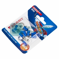 Наконечник кольцевой Rexant изолированный, ø6.5 мм, 1.5-2.5 мм², НКи 2.5-6/НКи2-6/RV2-6, синий, в упак. 10 шт.