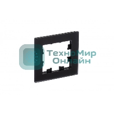 Рамка 1-м AtlasDesign Nature мат. стекло черный SchE ATN331001