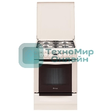 Плита комбинированная Gefest ПГЭ 6102-03 0167 бежевый, конфорок 4 газовых, духовка 55 л, 60 см x 85 см x 60 см