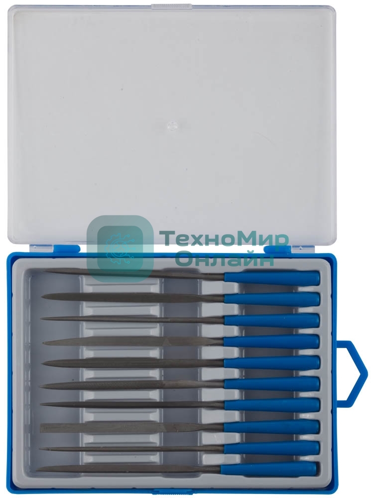 Профи набор надфилей Зубр 10 шт 140 мм, в боксе