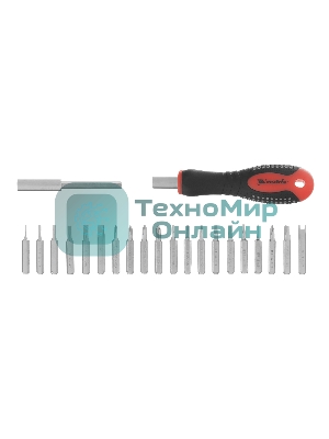 Отвертка Matrix для точных работ с насадками Fusion, 22 пр. в пласт. пенале