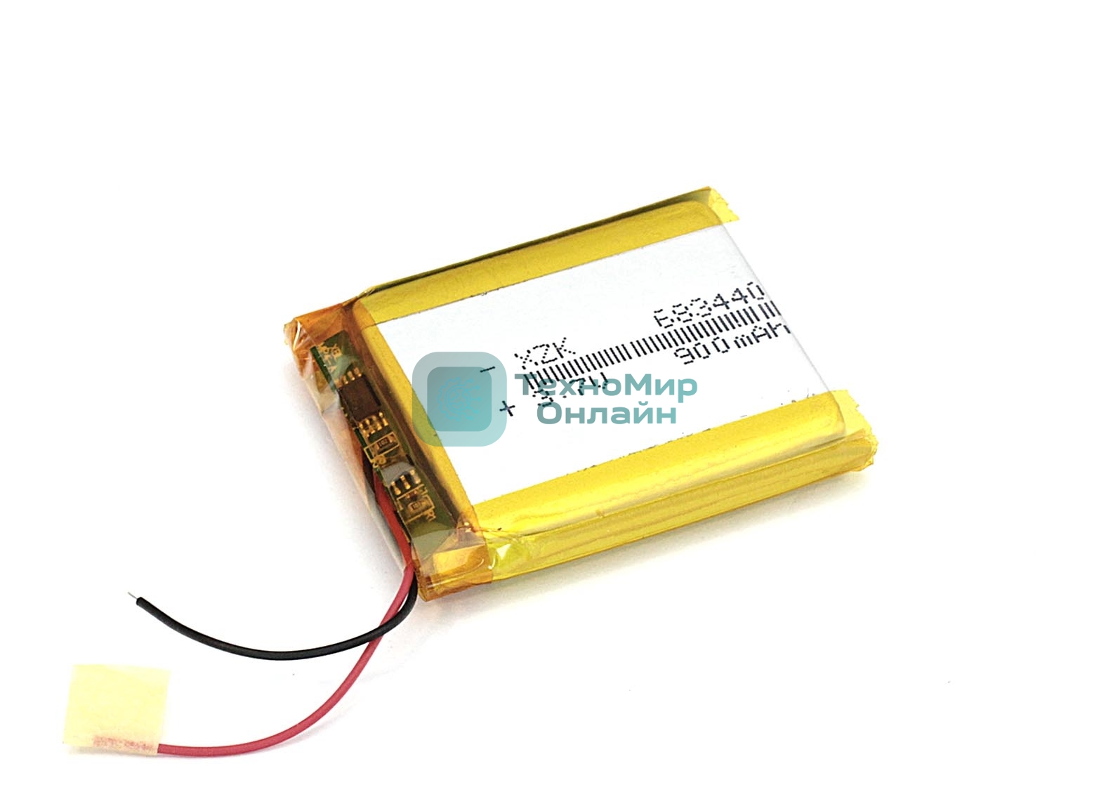 Аккумулятор Li-Pol (батарея) 6.8x34x40 мм 2pin 3.7V/900mAh