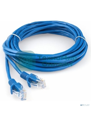 Патч-корд CCA light UTP Гарнизон PC-UTP-5e-5-B cat.5e, 5м, литой, многожильный синий