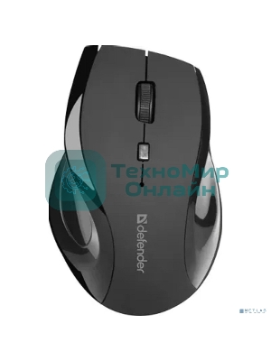 Мышь беспроводная Defender Accura MM-295 черный, 1600 dpi, радиоканал, USB, кнопки - 6